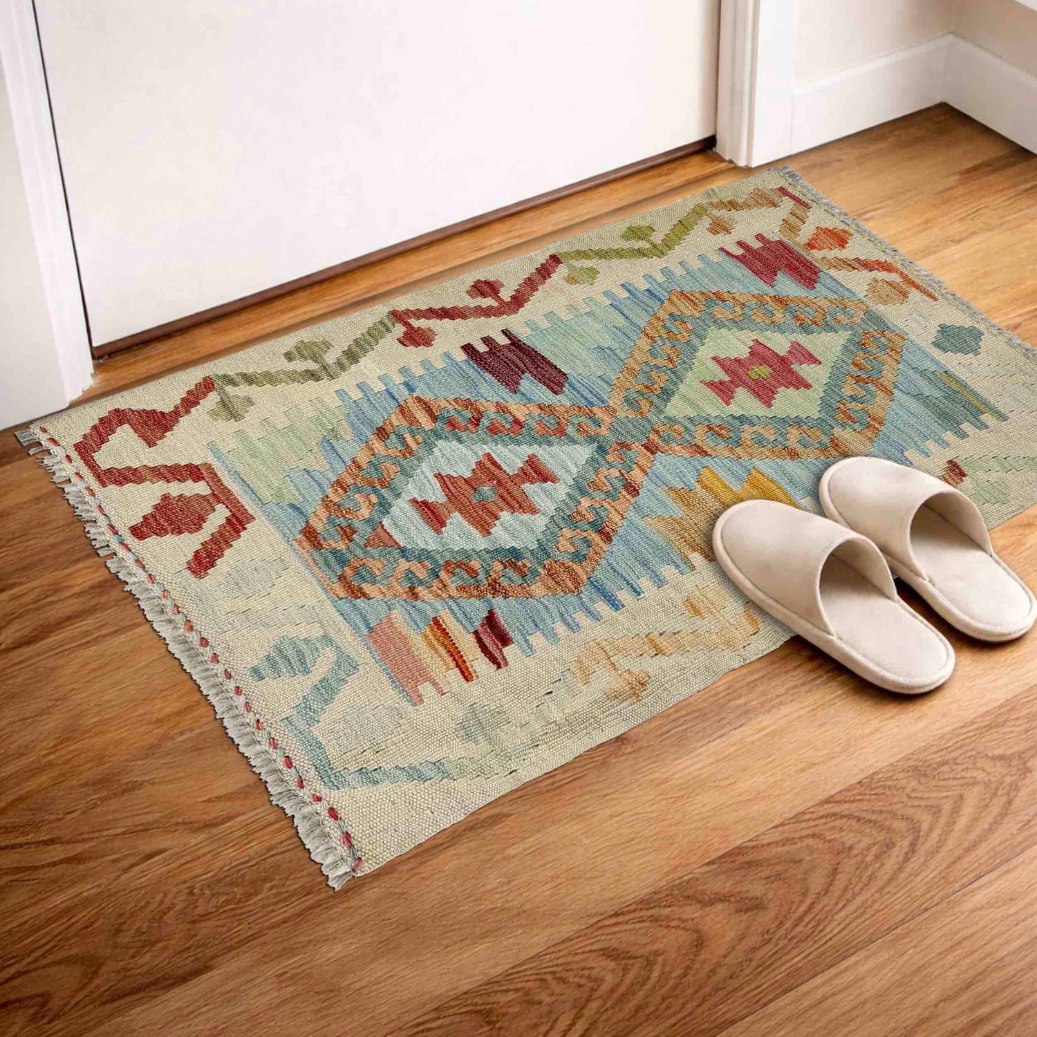 Small Size Chobi Kilim 2' 2" x 3' 1" ft / 66 x 93 cm - No. R37998