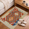 Hand Knotted Flatweave Kilim 2' 0" x 2' 9" ft / 60 x 85 cm - No. R38001