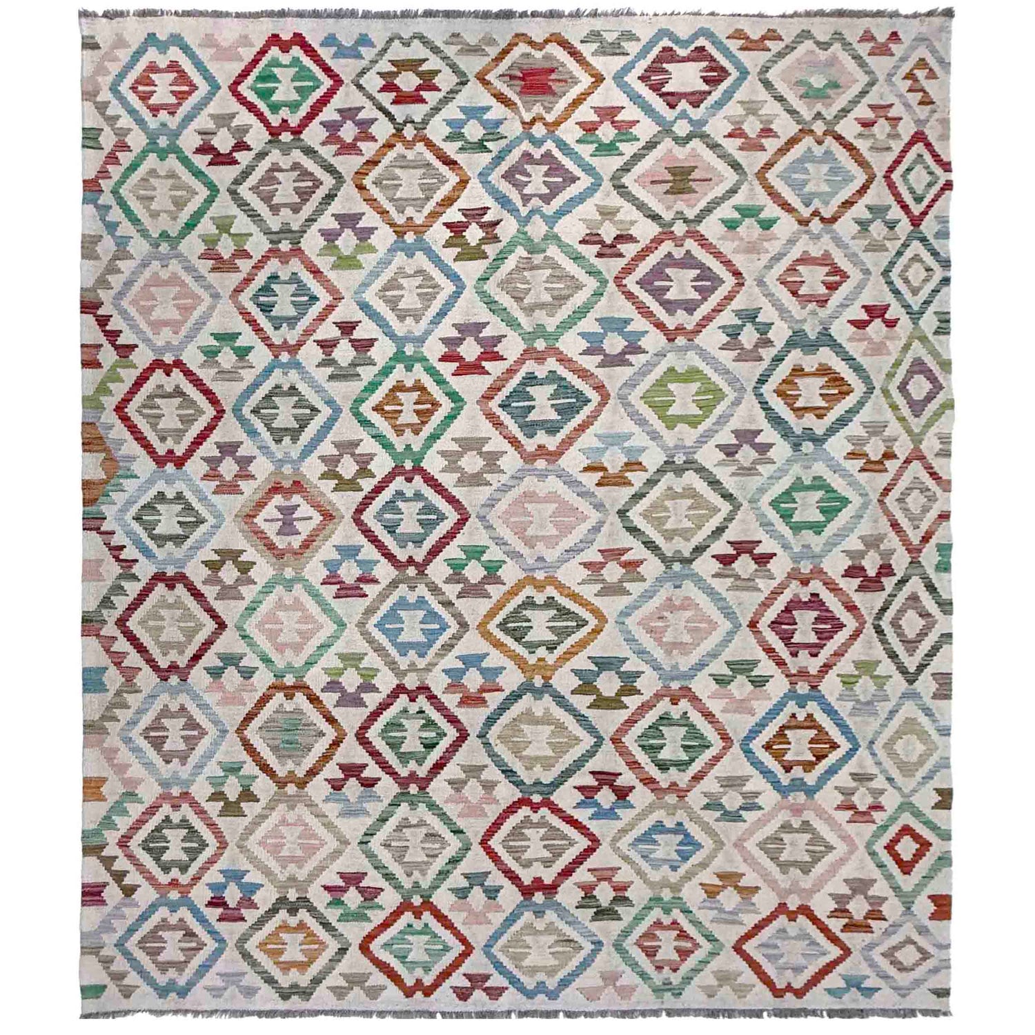 Medium Size Chobi Kilim 6' 0" x 8' 7" ft / 183 x 262 cm - No. R38012