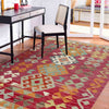 Handmade Turkish Design Wool Kilim 2' 6" x 4' 4" ft / 77 x 132 cm - No. R38015