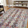 Handmade Turkish Design Wool Kilim 5' 0" x 7' 3" ft / 152 x 220 cm - No. R38061