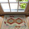 Hand Woven Wool Kilim 1' 10" x 2' 6" ft / 56 x 77 cm - No. R38278