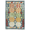 Hand Woven Wool Kelim 2' 8" x 4' 1" ft / 81 x 124 cm - No. R38297