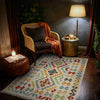 Hand Woven Wool Kelim 2' 9" x 3' 10" ft / 84 x 116 cm - No. R38303