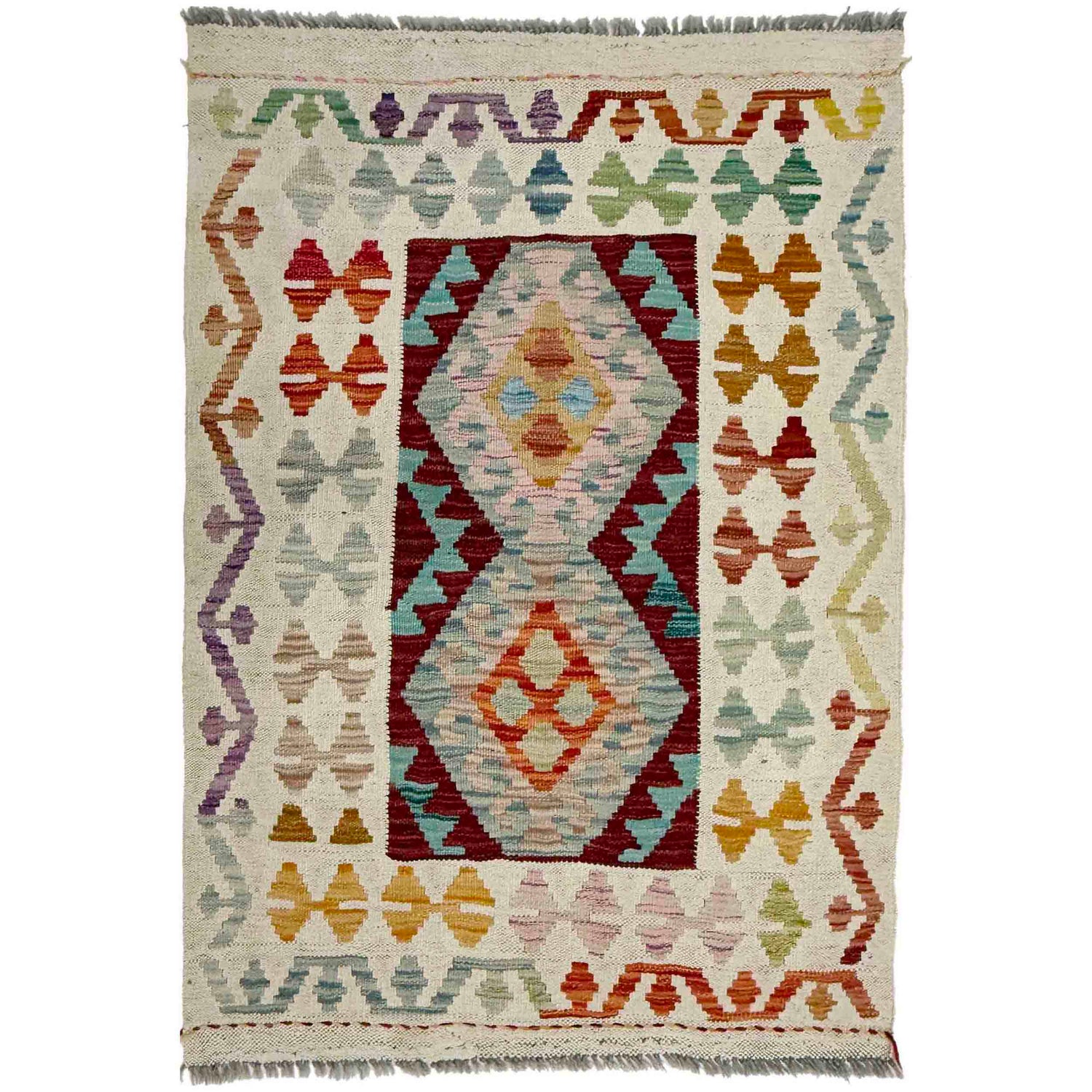 Small Size Chobi Kilim 2' 10" x 4' 0" ft / 86 x 123 cm - No. R38305