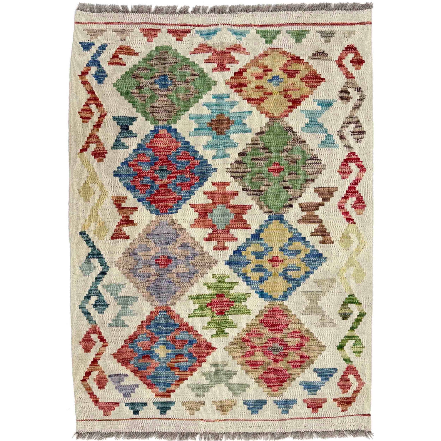 Small Size Chobi Kilim 2' 9" x 4' 2" ft / 84 x 127 cm - No. R38311