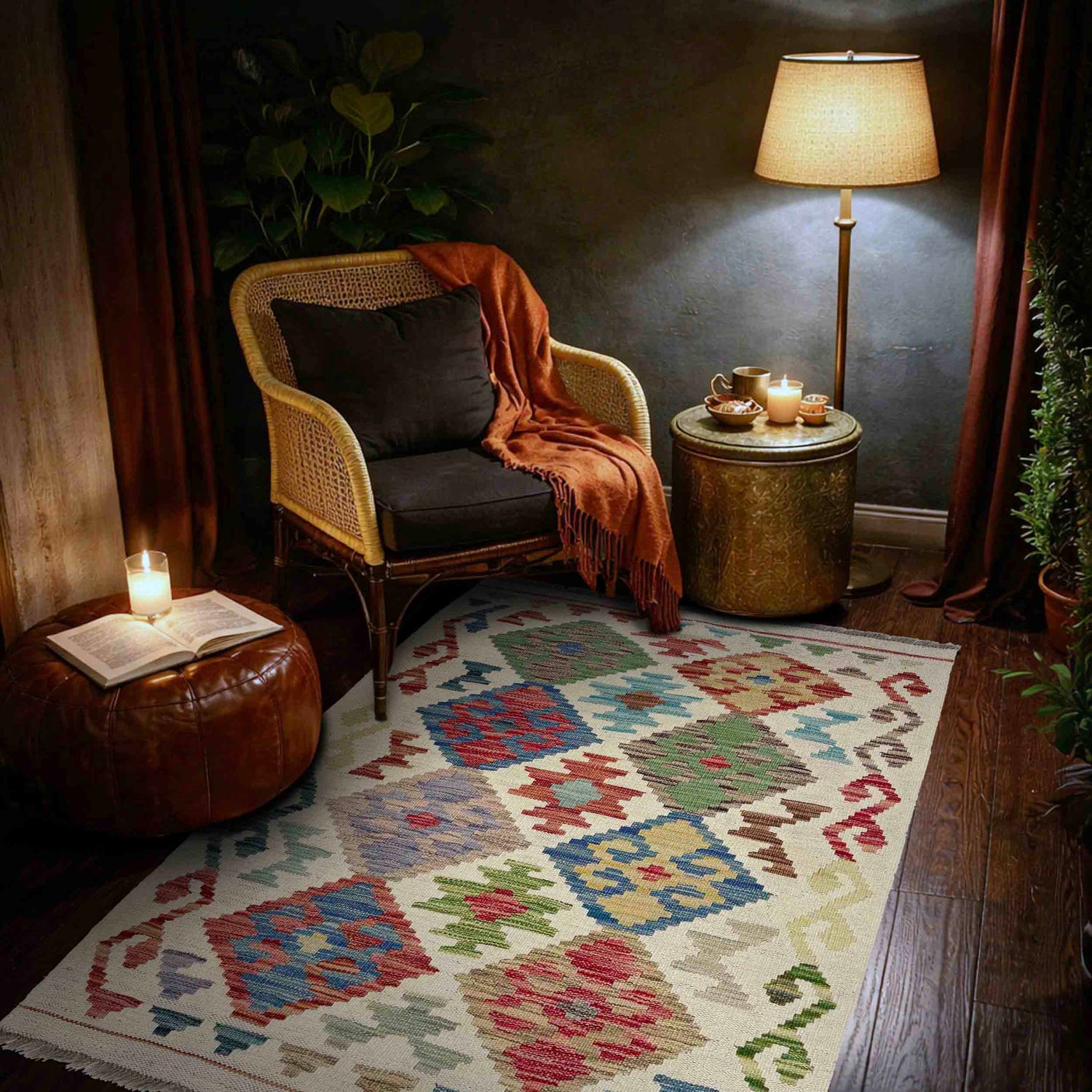 Small Size Chobi Kilim 2' 9" x 4' 2" ft / 84 x 127 cm - No. R38311