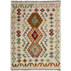 Multi Color ful Flat-Weave Wool Kilim 2' 10" x 4' 2" ft / 86 x 127 cm - No. R38312