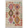 Hand Knotted Flatweave Kilim 2' 7" x 3' 11" ft / 79 x 120 cm - No. R38327