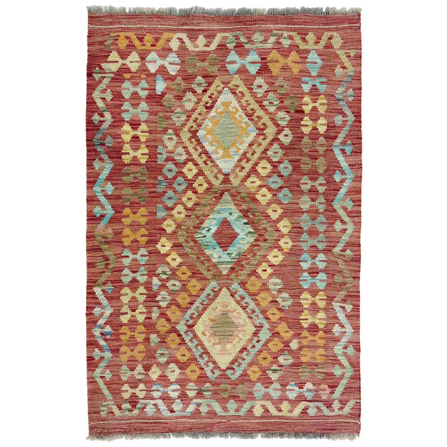 Handmade Kilim Rug Afghan Turkish Vintage Multi Color. – ALLRUGO