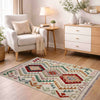 Handmade Vegetable Kelim 2' 7" x 4' 3" ft / 78 x 130 cm - No. R38339
