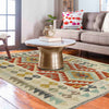 Handmade Turkish Design Wool Kilim 2' 8" x 4' 1" ft / 81 x 125 cm - No. R38346