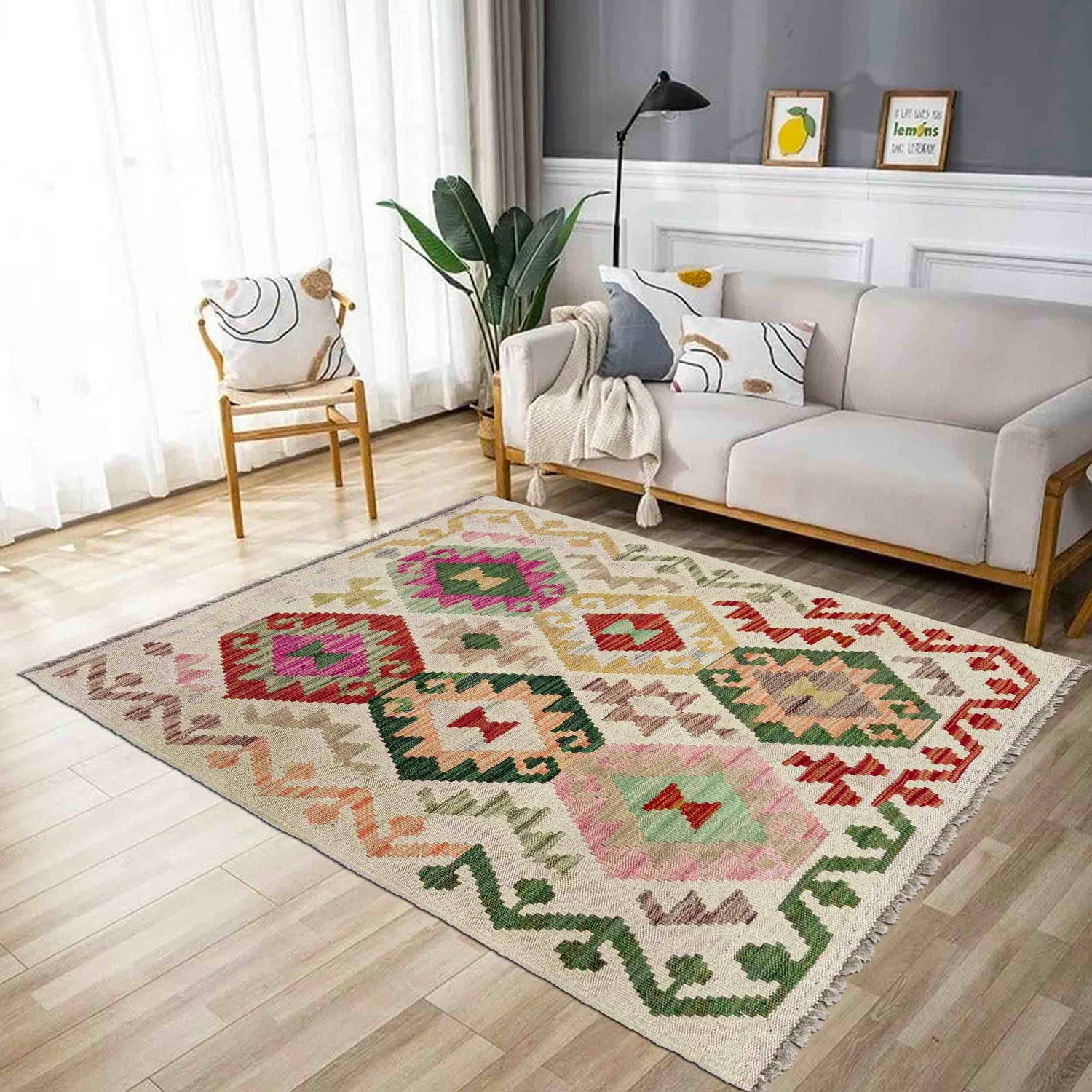 Small Size Chobi Kilim 2' 7" x 4' 0" ft / 78 x 122 cm - No. R38356