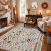 Handmade Afghan Vegetable Kilim 5' 0" x 6' 4" ft / 152 x 192 cm - No. R38365