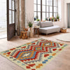 Hand Woven Wool Kelim 2' 6" x 4' 2" ft / 77 x 127 cm - No. R38407