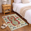 Handmade Afghan Vegetable Kilim 2' 2" x 3' 6" ft / 67 x 106 cm - No. R38408
