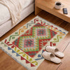 Multi Color ful Flat-Weave Wool Kilim 2' 0" x 3' 3" ft / 61 x 100 cm - No. R38417