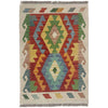 Hand Woven Wool Kelim 2' 0" x 3' 0" ft / 62 x 92 cm - No. R38431