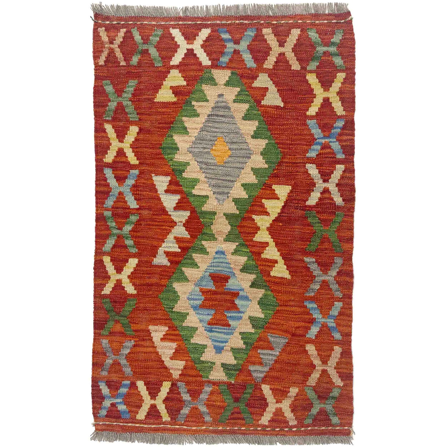 Small Size Chobi Kilim 2' 0" x 3' 4" ft / 61 x 101 cm - No. R38438