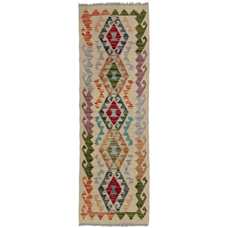 Handmade Afghan Vegetable Kilim Runner 1' 11" x 5' 7" ft / 59 x 169 cm - No. R38610