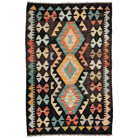 Handmade Vegetable Kelim 2' 8" x 4' 2" ft / 82 x 128 cm - No. R38617
