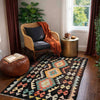 Handmade Vegetable Kelim 2' 8" x 4' 2" ft / 82 x 128 cm - No. R38617