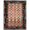 Handmade Turkish Design Wool Kilim 6' 7" x 9' 10" ft / 200 x 300 cm - No. R38622