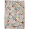 Multi Color ful Flat-Weave Wool Kilim 6' 7" x 9' 6" ft / 200 x 289 cm - No. R38629