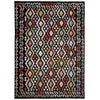 Hand Woven Wool Kelim 6' 6" x 9' 7" ft / 198 x 292 cm - No. R38636