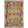 Handmade Turkish Design Wool Kilim 6' 8" x 9' 7" ft / 203 x 291 cm - No. R38640