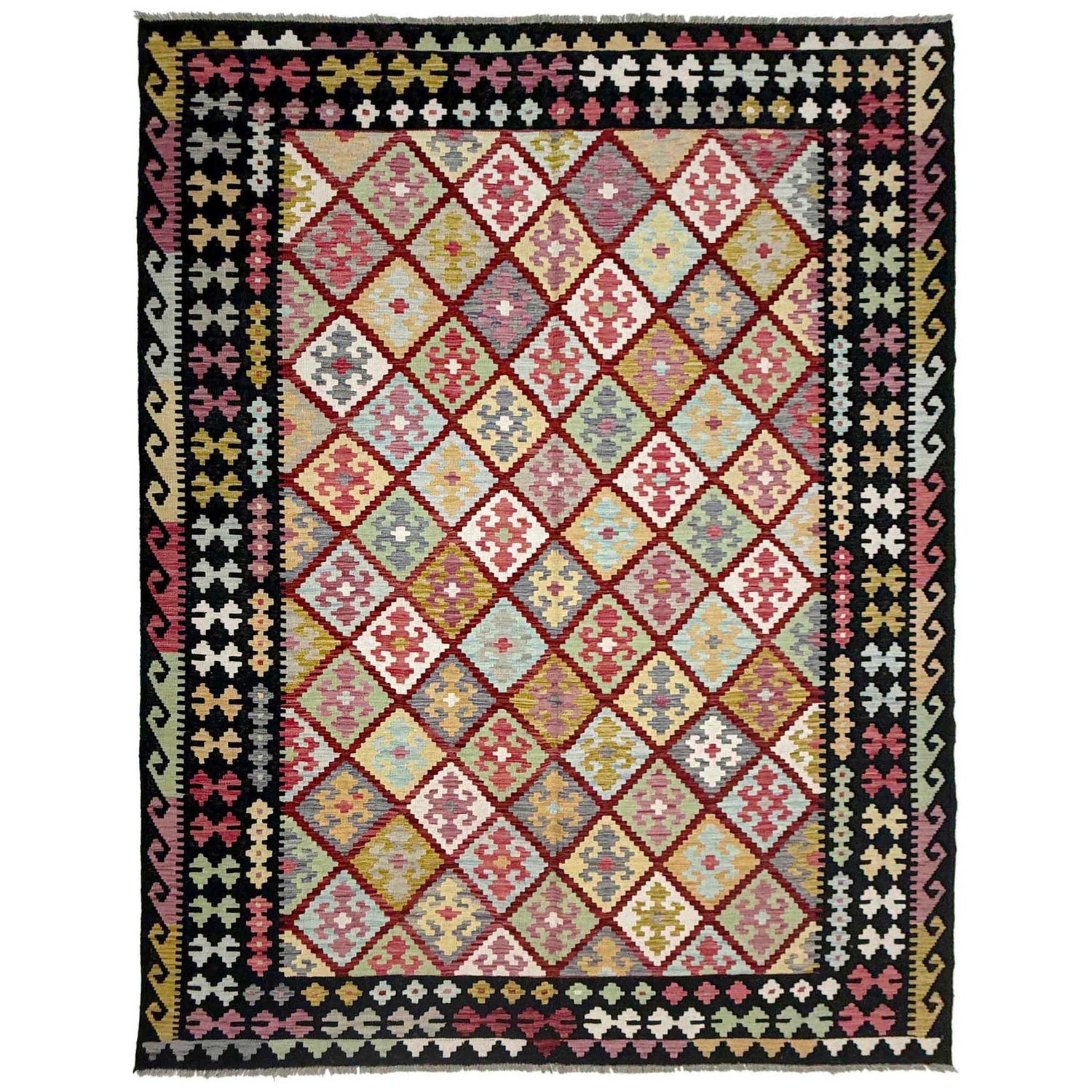 Medium Size Chobi Kilim 6' 8" x 9' 9" ft / 203 x 296 cm - No. R38641