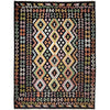 Handmade Afghan Vegetable Kilim 6' 7" x 9' 9" ft / 201 x 296 cm - No. R38643