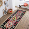 Short Kilim Runner 2' 7" x 6' 7" ft / 78 x 200 cm - No. R38644