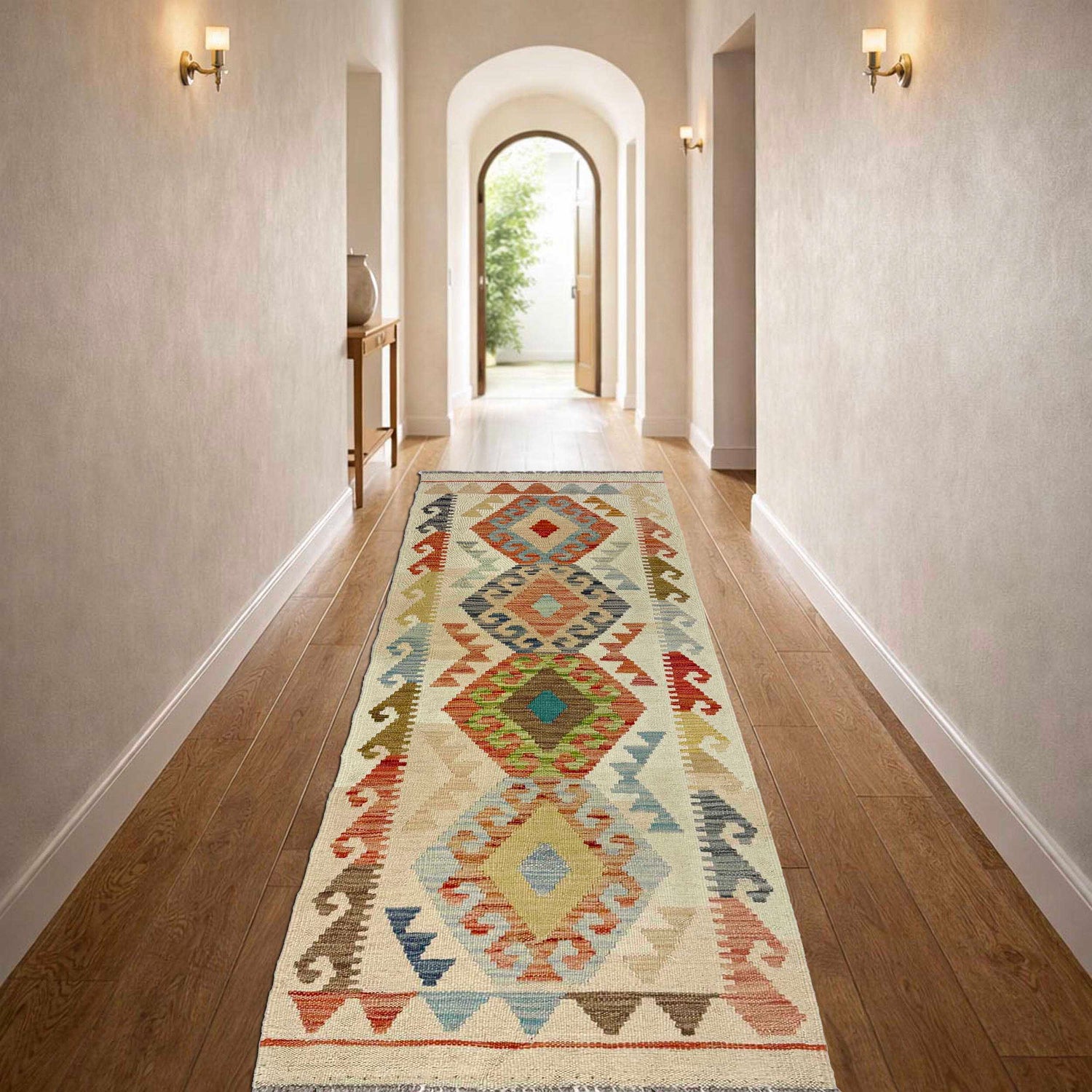 Short Kilim Runner 2' 0" x 6' 0" ft / 62 x 183 cm - No. R38651