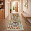 Hand Knotted Afghan Style Kilim Runner 1' 10" x 5' 9" ft / 57 x 176 cm - No. R38652