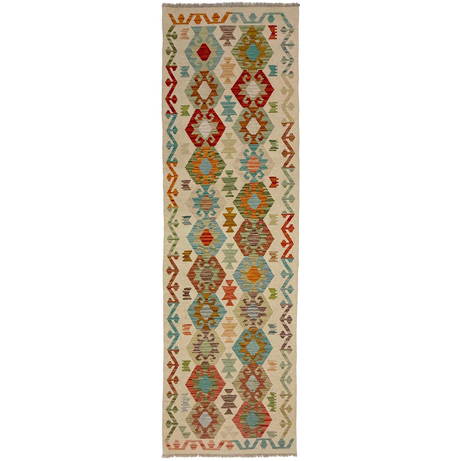Long Kilim Runner 2' 7" x 9' 6" ft / 80 x 290 cm - No. R38654
