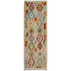 Handmade Turkish Design Wool Kilim Runner 2' 5" x 7' 1" ft / 73 x 217 cm - No. R38664