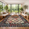 Hand Woven Wool Kelim 6' 7" x 9' 8" ft / 201 x 295 cm - No. R38666