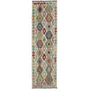 Hand Knotted Afghan Style Kilim Runner 2' 7" x 9' 6" ft / 80 x 290 cm - No. R38670