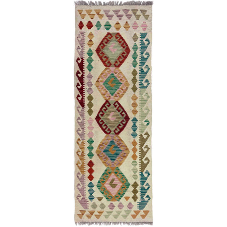Handmade Vegetable Kelim Runner 2' 2" x 6' 4" ft / 65 x 193 cm - No. R38672