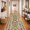 Handmade Turkish Design Wool Kilim Runner 2' 6" x 9' 3" ft / 75 x 281 cm - No. R38676