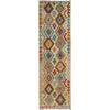 Hand Knotted Afghan Style Kilim Runner 2' 10" x 10' 6" ft / 87 x 320 cm - No. R38677