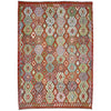 Handmade Turkish Design Wool Kilim 6' 11" x 9' 7" ft / 212 x 293 cm - No. R38683