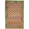 Hand Knotted Flatweave Kilim 6' 7" x 9' 9" ft / 201 x 296 cm - No. R38685
