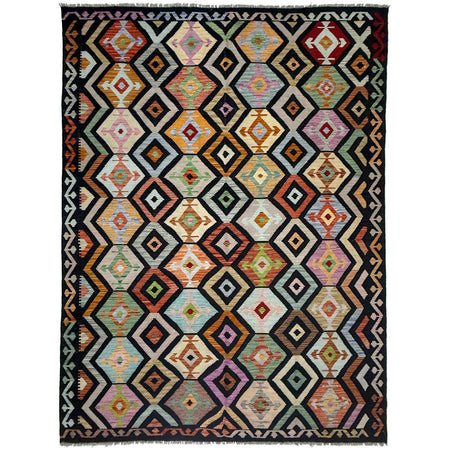 Handmade Vegetable Kilim 6' 7" x 9' 9" ft / 201 x 297 cm - No. R38688
