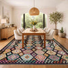 Hand Knotted Afghan Style Kilim 6' 7" x 9' 11" ft / 200 x 302 cm - No. R38691