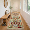Handmade Afghan Vegetable Kilim Runner 2' 6" x 9' 9" ft / 76 x 298 cm - No. R38694
