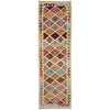 Hand Woven Wool Kelim Runner 2' 8" x 9' 5" ft / 82 x 287 cm - No. R38695