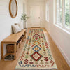 Handmade Turkish Design Wool Kilim Runner 2' 5" x 9' 3" ft / 74 x 282 cm - No. R38698