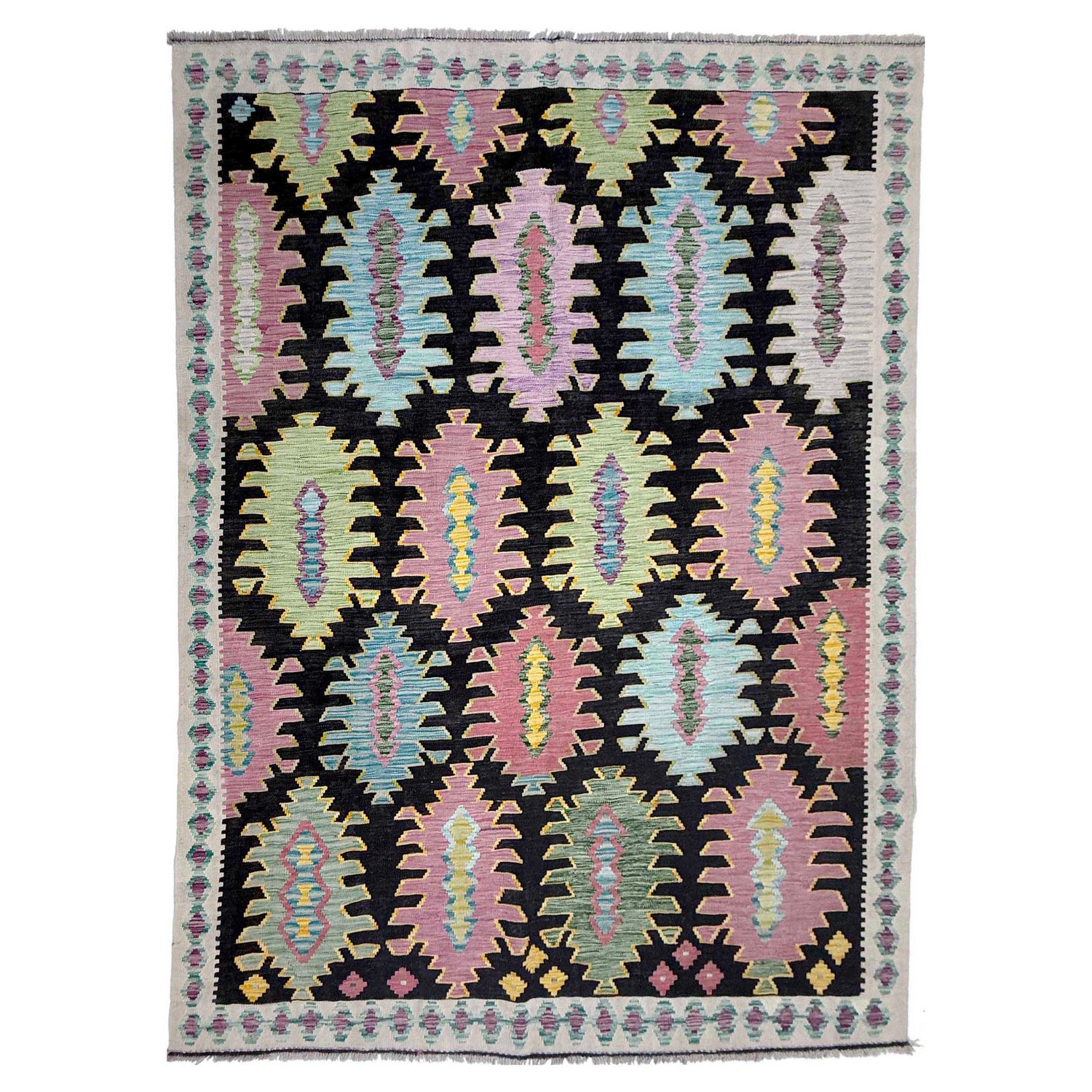Medium Size Chobi Kilim 6' 8" x 9' 9" ft / 202 x 296 cm - No. R38699
